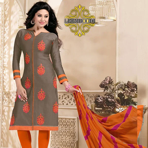 Designer Churidar Deep Maroon