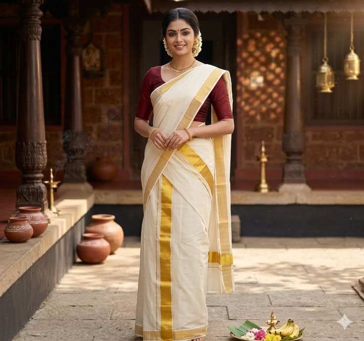 Banarasi Handloom Ivory Zari